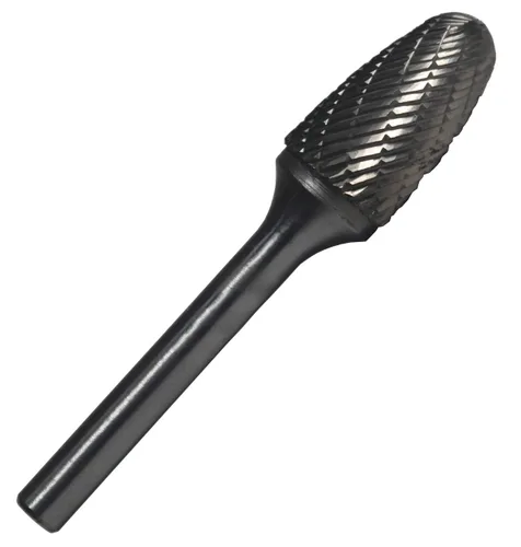 Miniatura 53 de Drill America SA-1 Rebaba de carburo/lima giratoria cilíndrica de doble corte para amoladora de troquel de 1/4" de diámetro x 5/8" de longitud