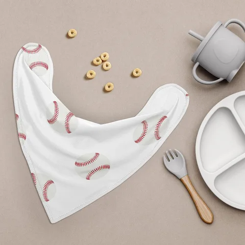 Miniatura 2 de Sweet Jojo Designs Baby Boy Girl Bandana Bibs for Newborn Infant Feeding Drool 3 Pack Set of Absorbent Fabric Bibdanas