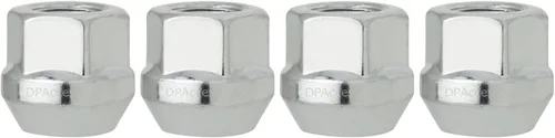 DPAccessories Zinc M12x1.50 Tuercas de llanta – Acorn de extremo abierto – 0.827 in (0.83 pulgadas) de alto – 0.748 in (3/4 pulgadas) hexagonal –