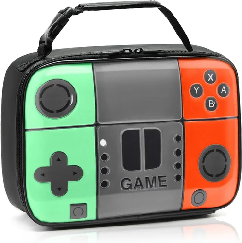 Lonchera infantil para niños, consola de juegos, bolsa de almuerzo aislada para niños, lonchera de cuero para niños, impermeable, a prueba de fugas,