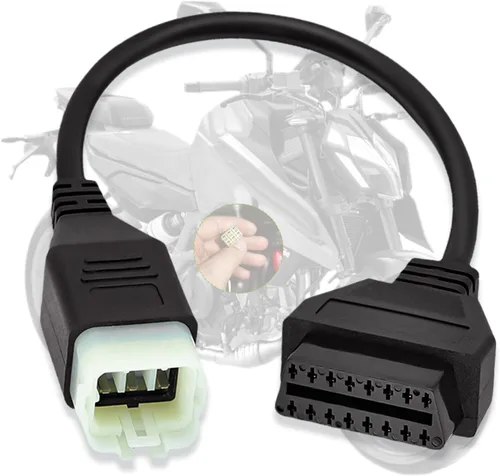 Adaptador OBD2 para cable de diagnóstico de motocicleta KTM de 6 pines a 16 pines, apto para KTM Duke 125/200/690/990LC8/1190 RC8 programación ECU