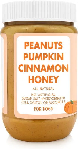 Miniatura 2 de Pumpkin Pup Buddy Budder, mantequilla de maní para perro 100% natural, golosinas saludables de mantequilla de maní para perros, fabricadas