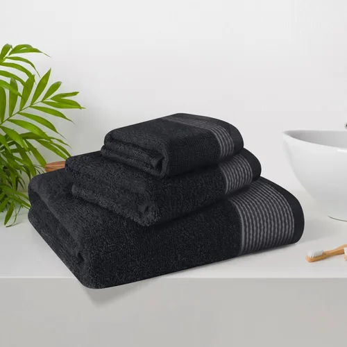 Miniatura 2 de Belizzi Home Juego de 3 toallas de algodón ultra suave, contiene una toalla de baño de 28 x 55 pulgadas, una toalla de mano de 16 x 24 pulgadas y un