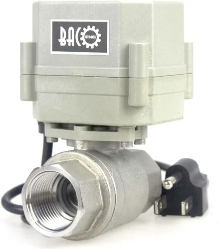 Miniatura 8 de BACOENG Válvula de bola motorizada de 2 vías, Válvula de bola eléctrica de 1 pulgada DN25, Válvula de agua eléctrica de acero inoxidable de 110VAC