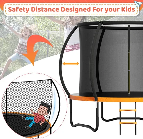 Miniatura 3 de Zevemomo - Trampolines de 8.0 pies, 10.0 pies, 12.0 pies, 14.0 pies, 16.0 pies, para exteriores, trampolines para niños y adultos, trampolines