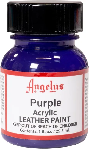 Miniatura 126 de Angelus - Pintura acrílica para cuero, 4 Fl Oz, color blanco - Pintura para cuero profesional flexible, resistente a grietas, arañazos