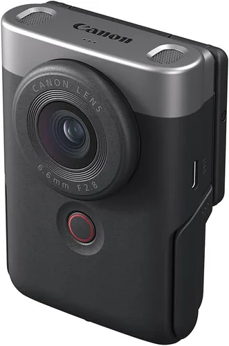 Miniatura 8 de Canon PowerShot V10 Cámara, Cámara Compacta Creadora de Contenido para Vlog, Lente Gran Angular Fijo de 19mm, Video 4K, Detección de Rostro, Plateado