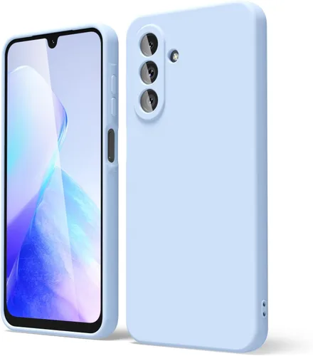 Miniatura 86 de oakxco Funda para teléfono Samsung Galaxy A12 con agarre de silicona líquida, linda delgada fina suave cubierta de gel de goma TPU lisa para mujeres