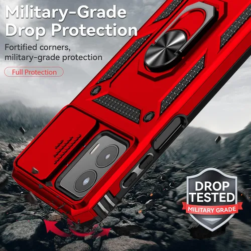 Miniatura 5 de Funda para Moto G 5G 2023 con cubierta deslizante para cámara y protector de pantalla HD [grado militar de 16 pies probada en caídas], soporte