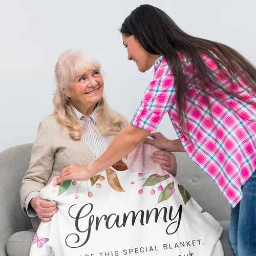Miniatura 3 de Manta de regalo Grammy de 60 x 50 pulgadas, regalos de Grammy para abuela, regalos de cumpleaños de Grammy, regalos para Grammy de nietos/nietos