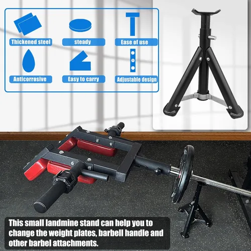 Miniatura 5 de Mango de Mina Terrestre Viking Press para Barra de 2 Pulgadas, Accesorios de Entrenamiento de Fuerza para Prensa de Hombro y Accesorio de Fila en T