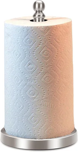 Miniatura 11 de Exilon Soporte para toallas de papel para encimera con base de mármol pesado, soporte de rollo de papel de pie para cocina y baño, con base pesada