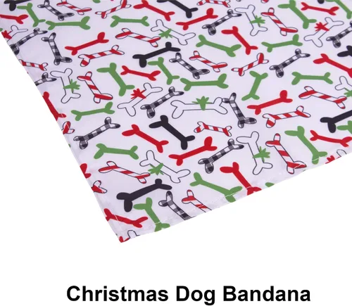 Miniatura 7 de ADOGGYGO Paquete de 4 Pañuelos de Navidad para Perros, Bufanda Triangular de Mascota, Baberos Triangulares, Conjunto de Pañuelos, Accesorios