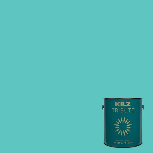 Miniatura 166 de KILZ TRIBUTE Pintura e imprimación, para interiores, semibrillante, Vintage Indigo, 1 galón Índigo Victoria