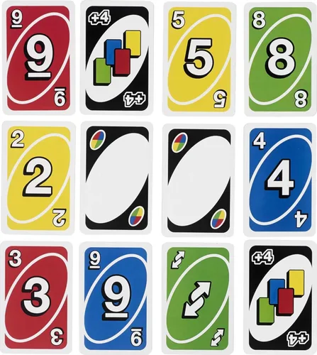 Miniatura 6 de Mattel Games Juego de cartas UNO gigante para niños, adultos y familias, accesible para daltónicos y con baraja grande personalizable