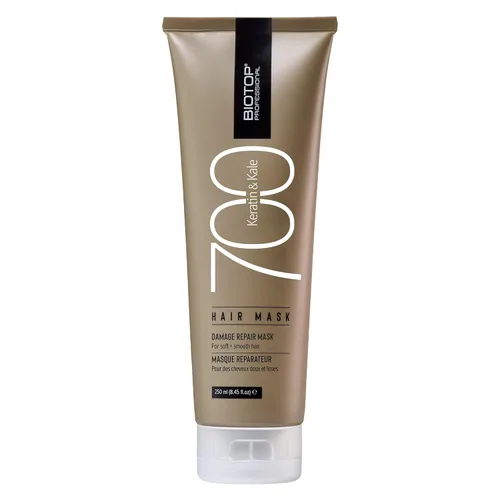 Biotop Professional 700 Keratin + Kale Hair Mask - Tratamiento de queratina para cabello grueso, seco, químicamente y teñido - Mejora la salud