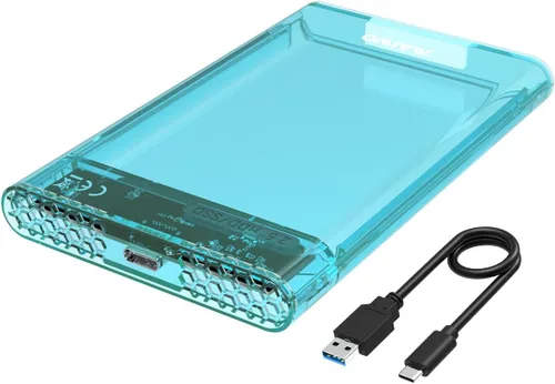 MAIWO Caja de disco duro externo para 0.276 in 0.374 in 2.5 pulgadas SATA SSD/HDD, 5Gbps USB C a SATA adaptador de almacenamiento, capacidad de 6TB