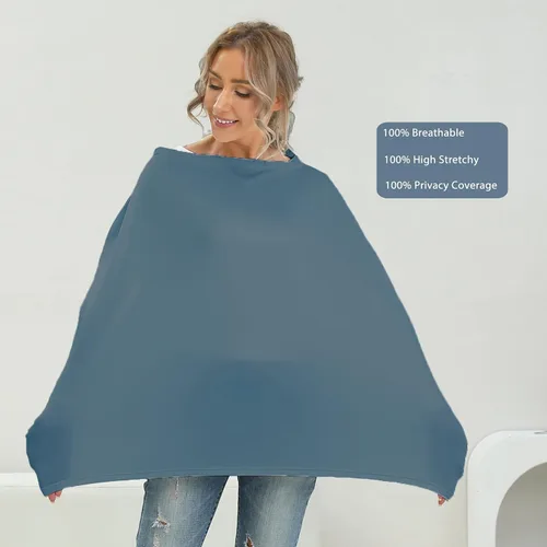 Miniatura 3 de Funda de asiento de automóvil transpirable para bebés – Funda de lactancia de rayón suave multiusos para lactancia materna, toldo de asiento