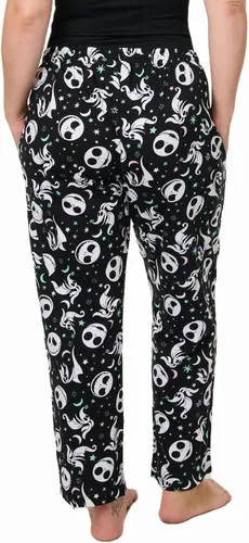 Miniatura 6 de Disney Pantalones de descanso para mujer, pantalones de pijama de algodón con estampado completo