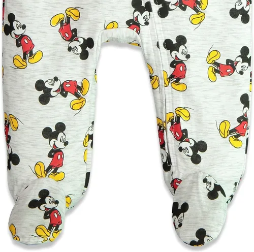 Miniatura 4 de Disney Mickey Mouse - Paquete de 2 mamelucos con cremallera para bebé recién nacido a bebé