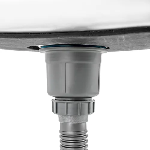 Miniatura 7 de Fregadero utilitario independiente de cocina de un solo tazón con grifo, fregadero de acero inoxidable con moldeado integrado para lavadero, baño