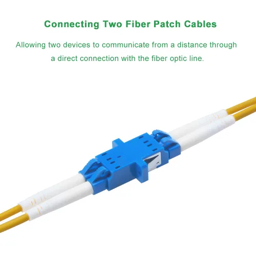 Miniatura 4 de Paquete de 50 acopladores de fibra dúplex LC a LC, adaptador de fibra óptica para cable de conexión de fibra monomodo