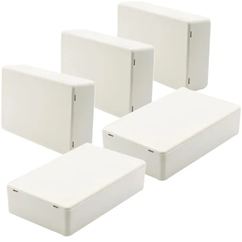 Miniatura 9 de Zulkit 12 cajas de proyecto de plástico ABS para proyectos eléctricos, caja de conexiones pequeña, color blanco, 2.17 x 1.28 x 0.79 pulgadas