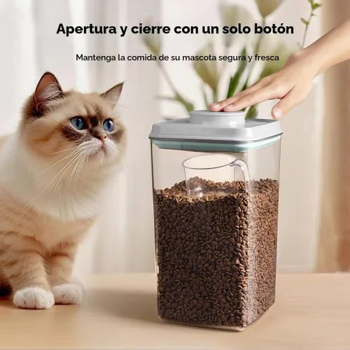 Miniatura 3 de Ankou Contenedor de almacenamiento de comida para perros con cuchara de 4.4 fl oz – Contenedor hermético de comida para perros de 4 l/4.2 cuartos
