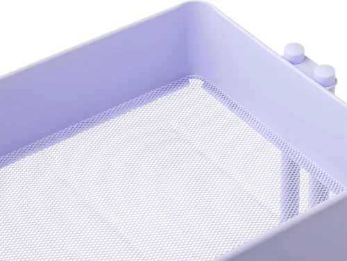 Miniatura 6 de Simply Tidy Lexington Carrito con ruedas de 3 niveles, organizador móvil de almacenamiento de metal con ruedas de bloqueo para manualidades, oficina
