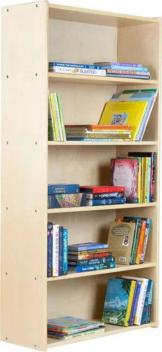 Miniatura 9 de Estantería de 3 estantes, estantería Montessori y unidad de almacenamiento en madera contrachapada de abedul, organizador de suministros de arte