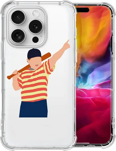 Miniatura 95 de CARLOCA Compatible con funda para iPhone SE 2020, funda para iPhone 8 para niñas, diseño transparente con patrón de lucha de béisbol de niños
