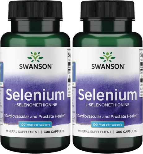 Miniatura 8 de Swanson Selenio (L-Selenometionina) 100 mcg 300 Cápsulas