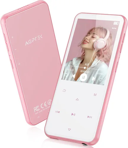Miniatura 9 de AGPTEK Reproductor MP3 de 64 GB con Bluetooth, M3 Reproductor de música de 2.4 pulgadas con altavoz y radio FM, botones táctiles, soporta hasta 128