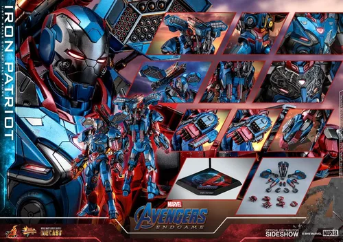 Miniatura 9 de Obra maestra de la película DIECAST Avengers: End Game, figura a escala 1/6, Iron Patriot