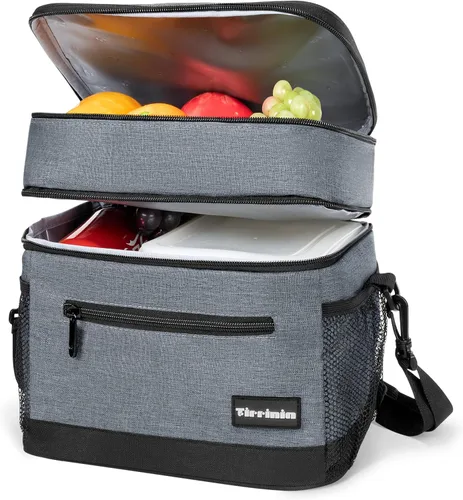Miniatura 19 de Tirrinia Lonchera aislada para hombres/mujeres, bolsa de almuerzo a prueba de fugas para escuela y trabajo, bolsa de almuerzo grande para niños