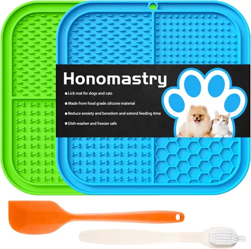 Miniatura 10 de Alfombrilla de lamer para perros, almohadilla de lamer premium con ventosas para aliviar la ansiedad del perro, cuencos de alimentación lenta
