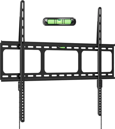Soporte de pared para TV ultra delgado, de 0.63 pulgadas, de perfil bajo, para la mayoría de 50 a 100 pulgadas, soporte de pared fijo para TV que se