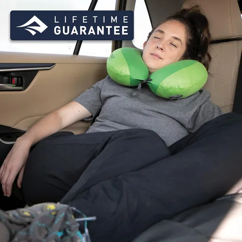 Miniatura 7 de Sea to Summit Aeros Premium Traveller - Almohada inflable para el cuello, color lima