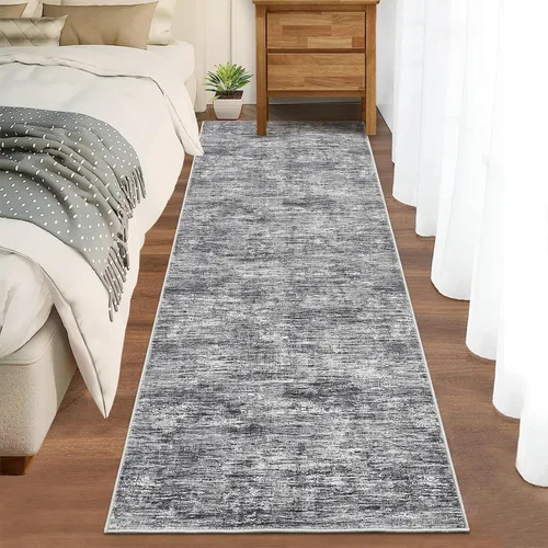 Miniatura 75 de RUGSREAL - Tapete pequeño de 2x3 con base de goma, resistente a las manchas, moderno, color liso, contemporáneo lavable, para la entrada, sala