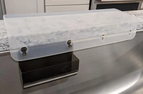 Miniatura 9 de SiliSink XL Protector de borde de silicona para fregadero de cocina, se adapta a 3.75 a 4 pulgadas de ancho, el protector de piedra original