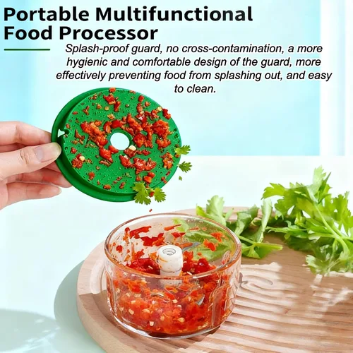 Miniatura 2 de Procesador de alimentos inalámbrico portátil, mini picador eléctrico de ajo para verduras, nueces, alimentos para bebés, dispositivo de cocina