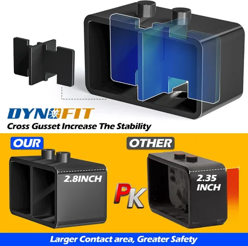 Miniatura 3 de Dynofit - Bloques de elevación traseros de 3 pulgadas para Ford F150 2WD 4WD 2004-2020, kit de bloque de elevación y pernos en U cuadrados