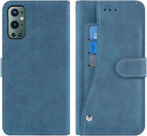 Miniatura 6 de Asuwish Funda compatible con OnePlus 9 Pro One Plus 9Pro 5G y protector de pantalla de vidrio templado, funda con tapa para tarjetero, funda
