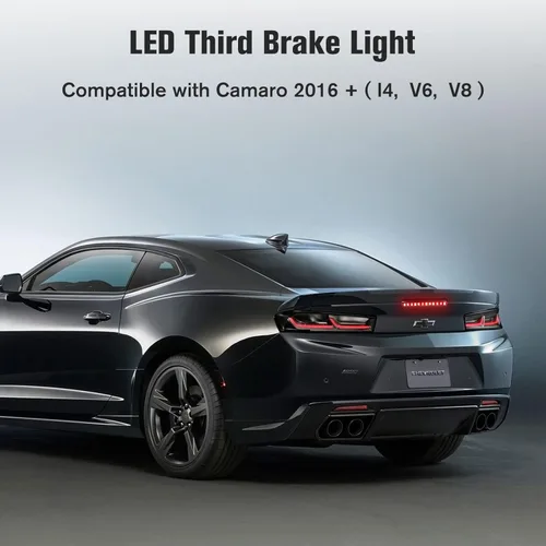 Miniatura 2 de Camaro LED 3ra Tercera Luz de Freno, Luz de Parada de Montaje Alto Central Trasera para Chevy Chevrolet Camaro Gen6 2016 2017 2018 2019 2020 (1PC)
