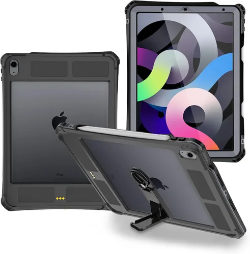Miniatura 2 de ShellBox Case Funda impermeable para iPad mini 4/5, funda protectora de cuerpo completo a prueba de golpes a prueba de polvo con soporte ajustable