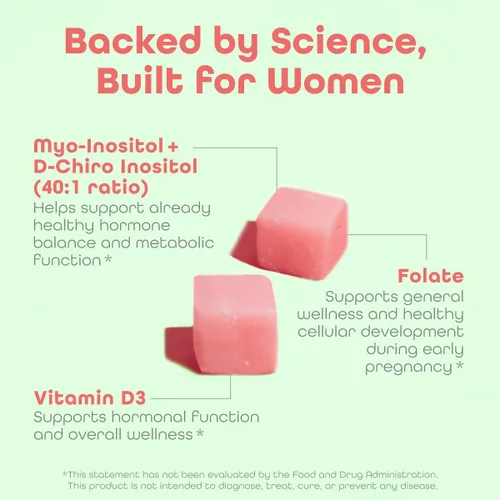 Miniatura 3 de kindnature Paquete de bienestar de mio-inositol y vitamina B2: equilibrio hormonal, alivio de migraña y gomitas de apoyo energético