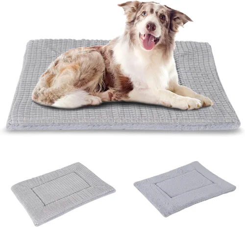Miniatura 33 de BVAGSS XH079 - Almohadilla reversible para jaula de perro, de espuma viscoelástica, suave, cálida, lavable a máquina, colchón para perreras