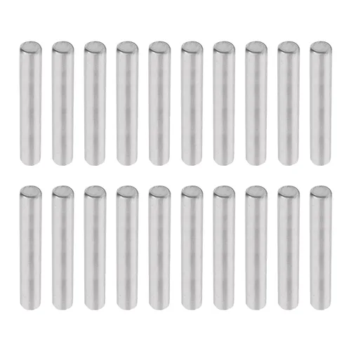 Miniatura 41 de MroMax 100 pasadores cilíndricos de acero inoxidable 304 M1.0.197 x 0.236 in, clavijas de soporte de estante para dispositivos metálicos