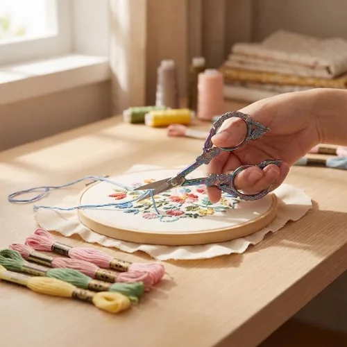 Miniatura 5 de Tijeras de Crochet – Tijeras de Grado Profesional para costura, manualidades, obras de arte, crochet, recorte, bordado, hilo, herramienta de Arco