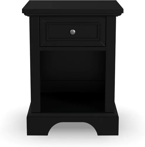 Miniatura 6 de Homestyles Mesita de noche negra Bedford
